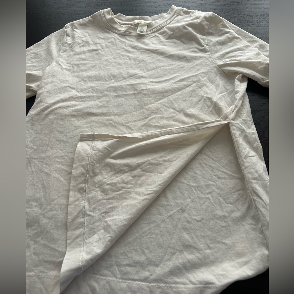 Nursing friendly white tshirt